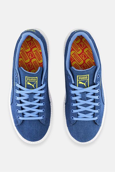 Puma Women Platform Trace Denim Lace Up Outdoor Shoes, Slate Blue
