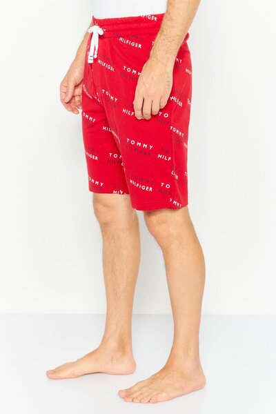Tommy Hilfiger Men Brand Logo Drawstring Pajama Shorts, Multicolor