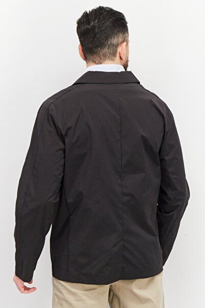 Puma Men Athletic Fit Plain Semi-Formal Blazer, Black