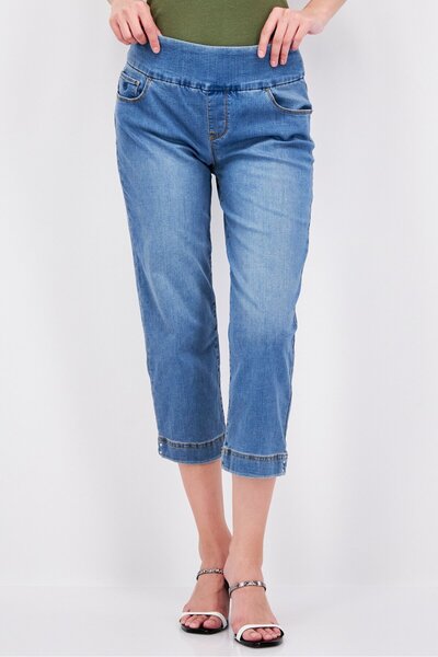 Gloria Vanderbilt Women Regular Fit Washed Stretchable Denim, Blue