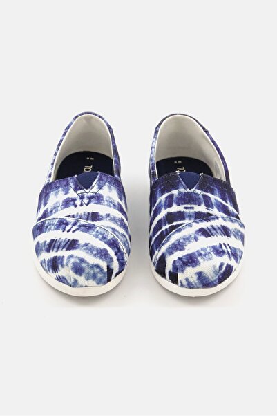 Toms Women Alpargata Canvas Slip On Flats Shoes, Blue/White