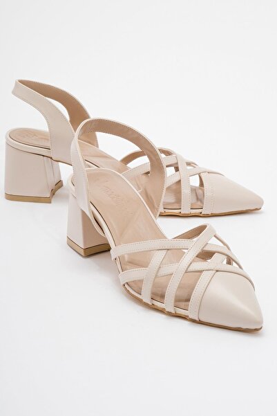 Ccway Kadın Topuklu Sandalet TEN CİLT