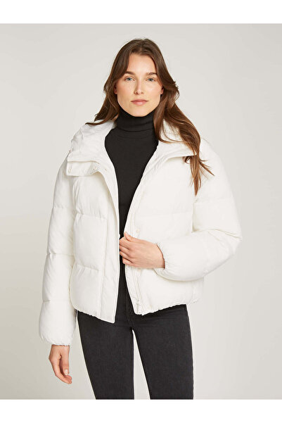 Calvin Klein LOGO SHORT HOODED PUFFER