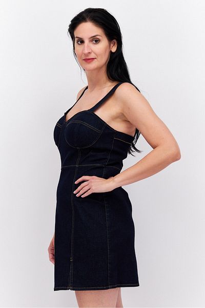 Esprit Women Denim Mini Dress, Navy