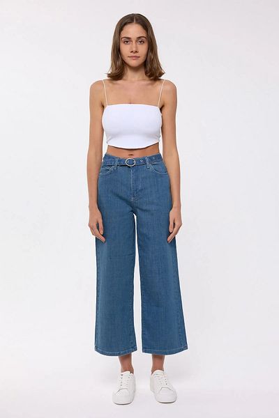 Hiccup Pantaloni de jeans cu picioare late - Detaliu curea