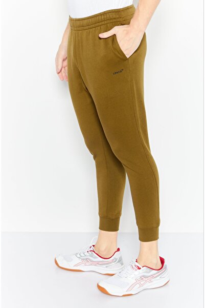 Levi's Men Regular Fit Brand Logo Jogger Pant, Olive