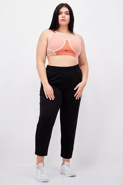 Reebok Women Padded Plain Sport Bra, Light Pink