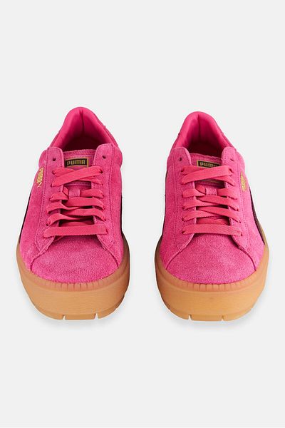 Puma Women Platform Trace Block Lace Outdoor Shoes, Pink