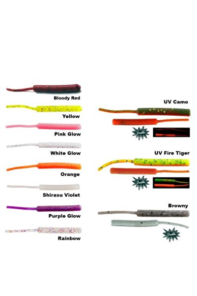 Fujin Baby Worm Kokulu Lrf Silikon Yemi