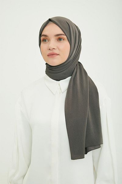 Armine Trend Crinkle Shawl - Smoke 08