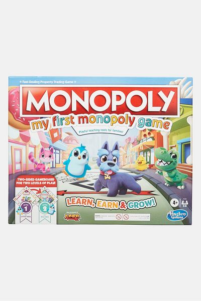 Monopoly Kids Discover Board Game, Blue Combo