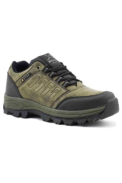 Evojean Αντιολισθητική σόλα Αδιάβροχη Χειμερινή Unisex Κοντές Μπότες Χακί