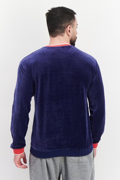 Fila Men Sportswear Fit Long Sleeve Training Sweatshirt, Medieval Blue