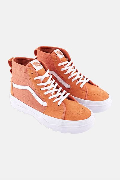 Vans حذاء Sentry Sk8 Hi برباط للرجال، برتقالي