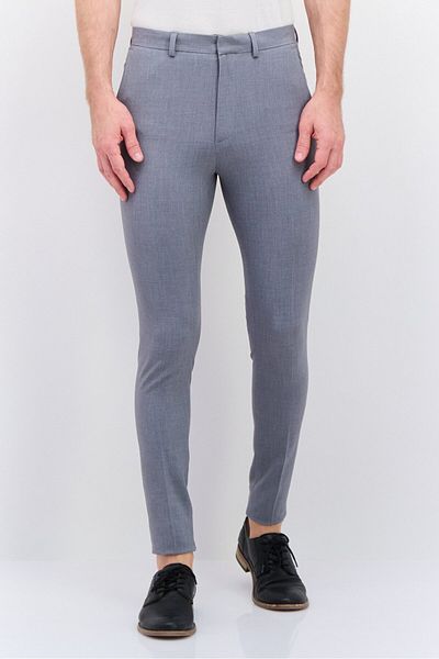Asos Design Men 2 Pack Super Skinny Solid Dress Pants, Black