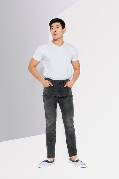 Diesel Erkek 2019 D Strukt Slim Fit Dokulu Esnek Kot Pantolon, Siyah