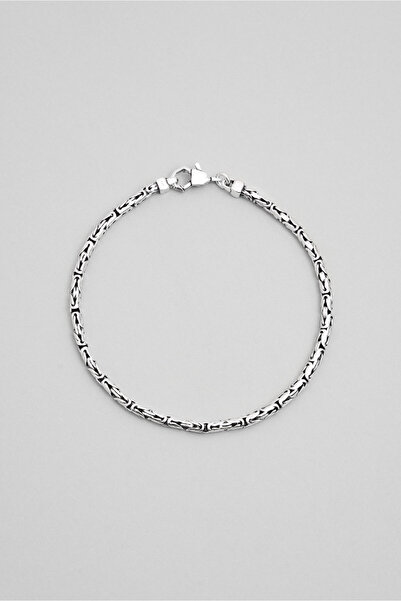 So CHIC... Etnik Stil Gümüş Erkek Zincir Bileklik