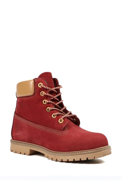 Hammer Jack Μπότες Unisex από γνήσιο δέρμα Claret Red Nubuck