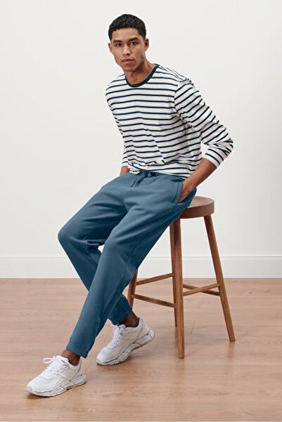 Tchibo بنطال رياضي رجالي سادة، أزرق حكيمي