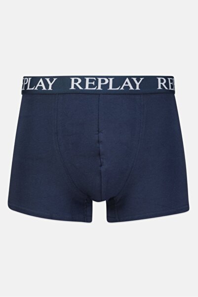 Replay Men 2 Pc Cotton Stretch Trunks, Navy