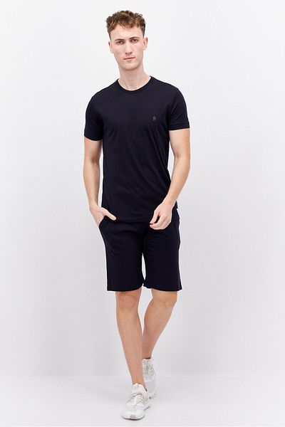 French Connection Men 2 Piece Brand Logo Top And Bottom Set, Navy