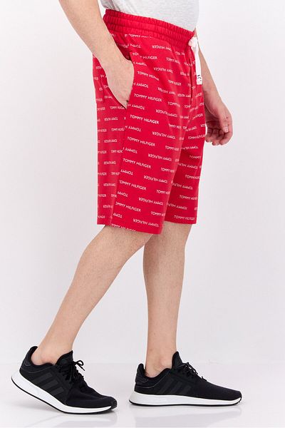 Tommy Hilfiger Men Allover Print Basic Shorts, Red