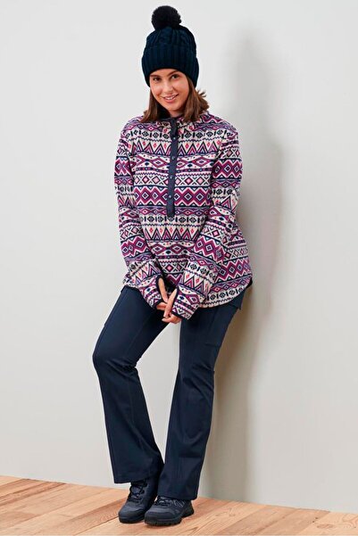 Tchibo Women Regular Fit Thermal Jazz Cargo Pants, Navy Blue