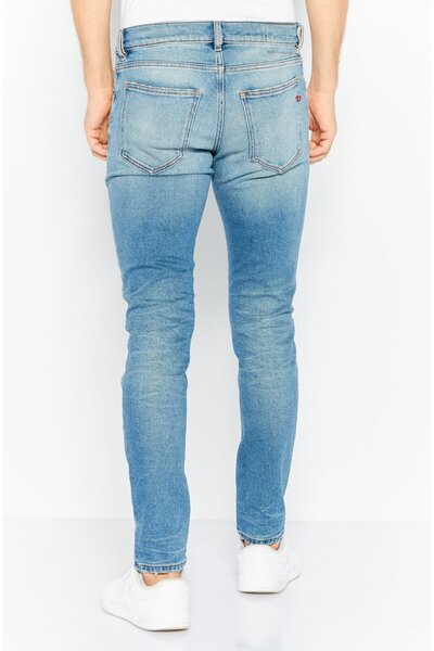 Diesel Men 2019 D Strukt Slim Fit Washed Stretchable Jeans, Blue