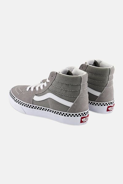 Vans Kids Boy Sk8-hi Lace Up Shoes, Grey