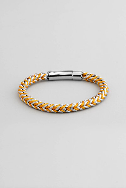 So CHIC GENT Renkli İpli Erkek Çelik Bileklik