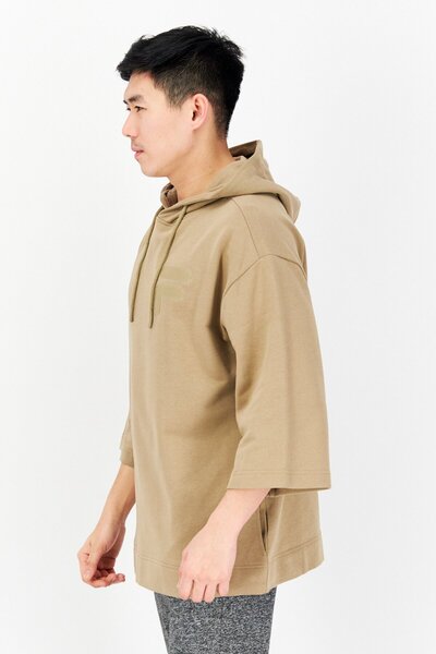 Fila Men Sportswear Fit Training Hoodie, Tan