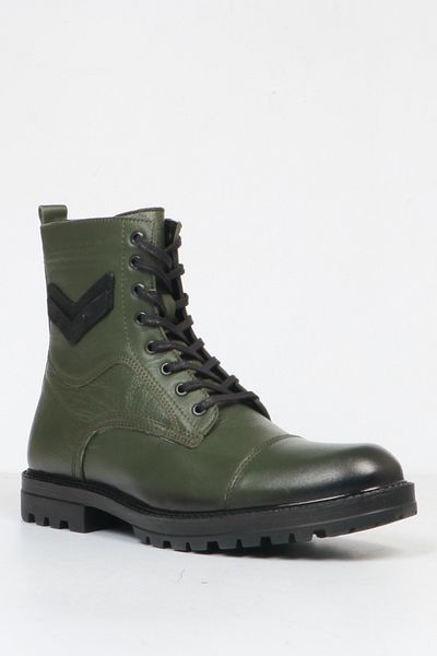Hammer Jack Ανδρικές μπότες από γνήσιο δέρμα Khaki Folce