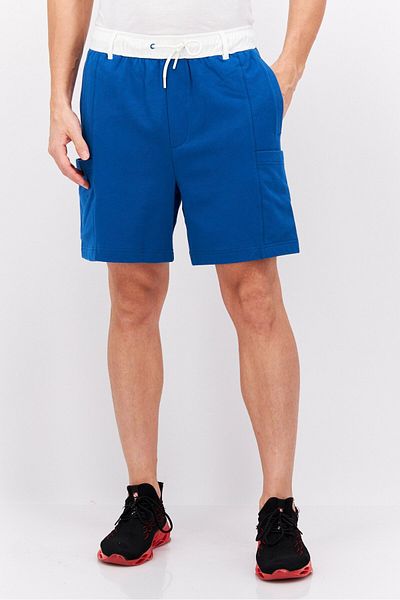 Esprit Men Drawstring Solid Basic Short, Blue