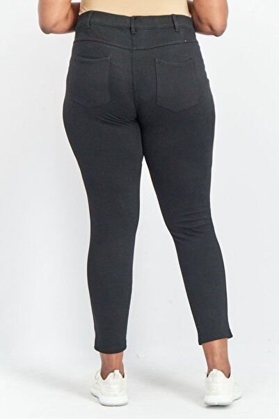 Tchibo Women High Waisted Plain Skinny Pants, Black