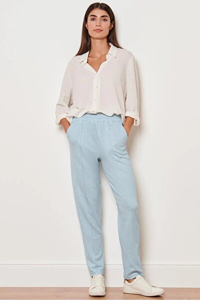 Tchibo Women Sportswear Fit Jogging Pants, Light Blue