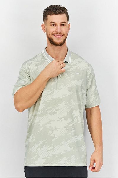 Puma Men Sportswear Fit Camouflage Polo Shirt, Light Grey