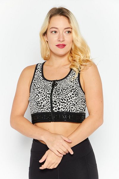 Michael Kors Women Non-padded Brand Logo Training Bra, Black