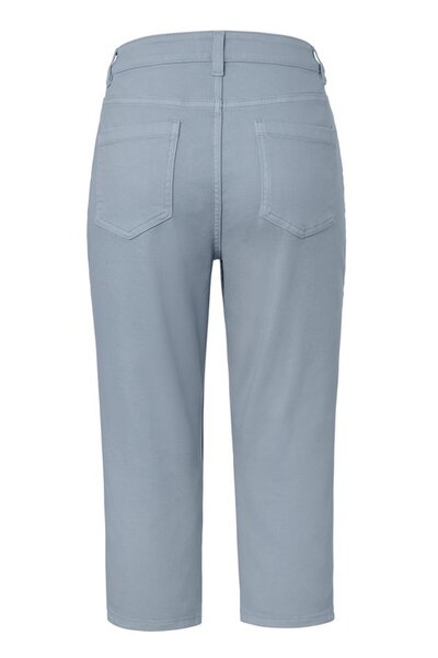 Tchibo Women Slim Fit Washed Stretchable Crop Jeans, Light Blue