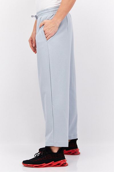 NAH/ Studio Men Regular Fit Plain Sweatpants, Steel Blue