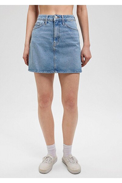 Mavi M 1310204 -87098 Fusta de blugi pentru femei Bailey No Case Silver Denim