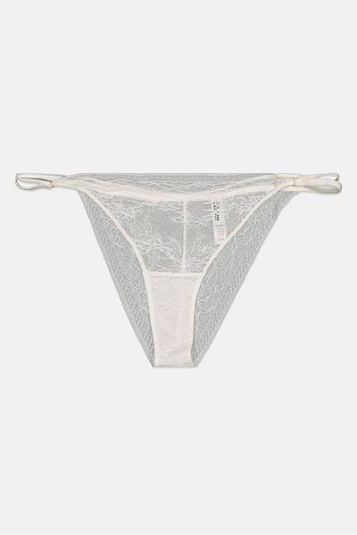 Etam Women Pull-on Lace Panty, White