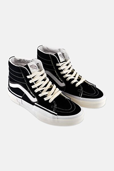 Vans حذاء رجالي Sk8 Hi Reconst برباط، أسود