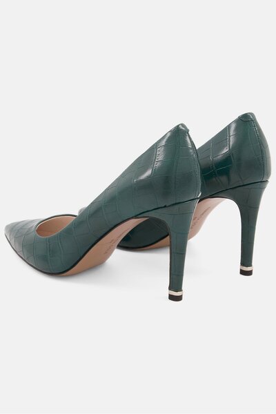 Kenneth Cole Women Medium Animal Pattern Slip On Pumps, Green