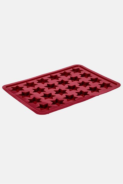 Tchibo Silicone Cinnamon Star Baking Mat, Red