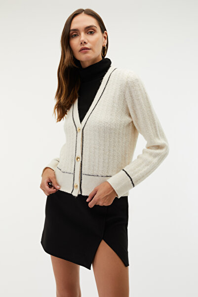 Mudo Stripe Detailed Cardigan