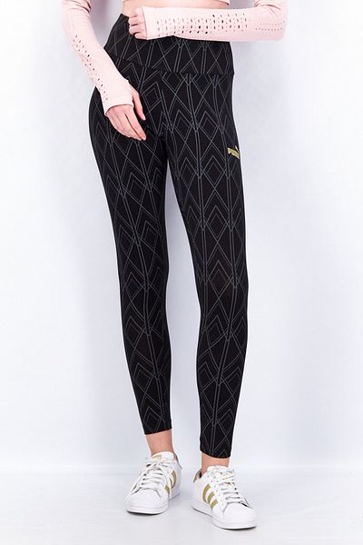 Puma Women Sportswear Fit All Over Print Full Leg Training Leggings, Black