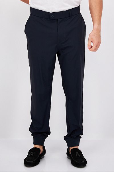 Lyle & Scott Men Regular Fit Solid Jogger Pants, Navy
