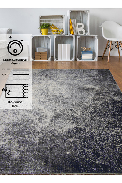 Konfor Halı Konfor Vintage 7651 Gri Dokuma Halı