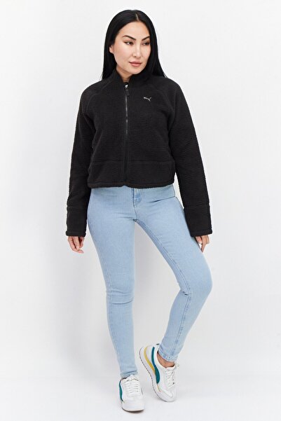 Puma Women Sportswear Fit Long Sleeve Outdoor Sweater, Black