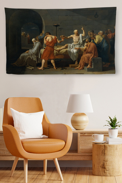 N NOXXO Настінне покриття «Сократ, що випив отруту болиголову» Якісний полотн...